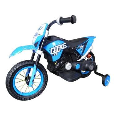 Imagem de Mini moto cross elétrica 6v bw083 cor: azul - Importway, Azul