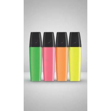 Imagem de Kit 4 Canetas Marca Texto Neon Cores Vibrantes - Congratulations Store