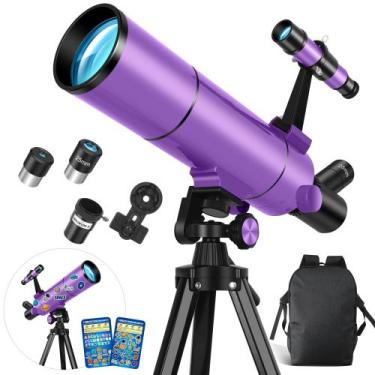 Imagem de Telescópio Dianfan 80 mm de abertura, 500 mm de distância focal, portá