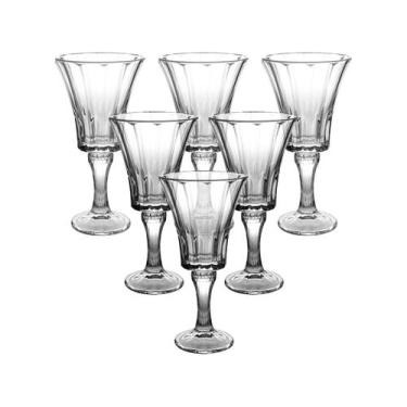 Imagem de Taça para Água e Vinho Jennie 230 ml 6 Peças - Hauskraft, Transparente