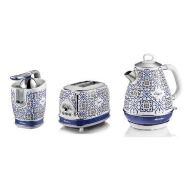 Imagem de Kit Torradeira Espremedor Chaleira Capri 127V Café Da Manhã - Ariete, 