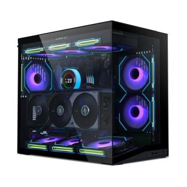 Imagem de Gabinete Gamer Lian Li O11 Dynamic Mini V2, Midi Tower, Lateral em Vid