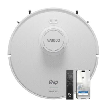 Imagem de WAP Aspirador de Pó Robô Robot W3000, Mapeamento LSD e SLAM, Varre Passa Pano MOP Agenda Limpeza com Controle Remoto e APP.