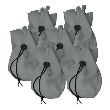 Imagem de Kit 6 Coador PP Voal Cinza Leites Vegetais Suco Verde Kefir