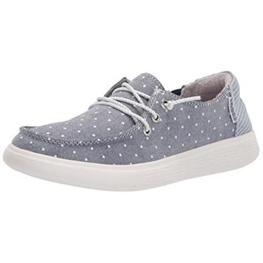 Imagem de Skechers Tênis feminino Skipper, Jeans claro, 12 Little Kid