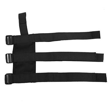 Imagem de Suporte de montagem de extintor de incêndio com barra de rolagem ajustável, alça de extintor, correia ajustável para extintor de incêndio automotivo (preto)