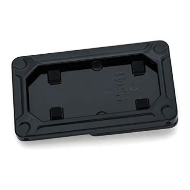 Imagem de Kuryakyn Acessório de realce de motocicleta 3142: Moldura de placa de licença de montagem lateral Nova para motocicletas Harley-Davidson 2018-19, preto brilhante