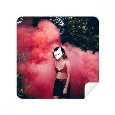 Imagem de Pink Fog Head Girl Florestal Ciência Natureza Cenário Óculos Pano Limpador de Tela Tecido Camurça Pacote com 2