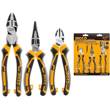 Imagem de Jogo de Alicate Alta Alavancagem 3 Peças INGCO