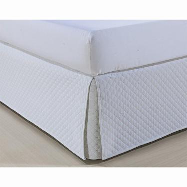 Imagem de Saia P/ Cama Box - Atenas - Casal - Branco - Niazitex