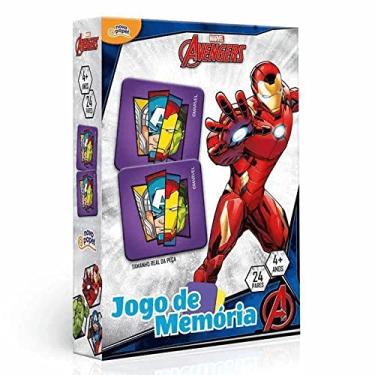 Imagem de Jogo De Memória Marvel Vingadores 24 Pares Toyster