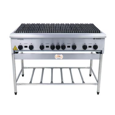 Imagem de Chapa Charbroiler Americana Grill Churrasqueira 120cm Gás Inox Com Pé Cggp120 - Venâncio