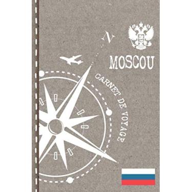 Imagem de Moscou Carnet de Voyage: Cahier de Voyageurs Dot Grid Pointillé A5 - Dotted Journal de bord pour Ecrir. Livre pour l'écriture, dessiner. Souvenirs d'activités vacances - Notebook á points