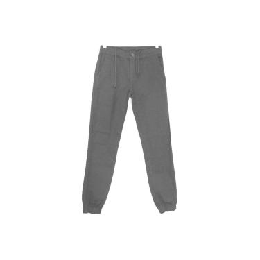 Imagem de Calça Jogger Bivik Juvenil Sarja Preta - Masculino