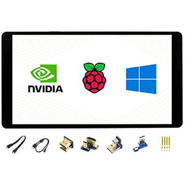 Imagem de waveshare Tela HDMI AMOLED de 5,5 polegadas, resolução 1080 x 1920, tela sensível ao toque capacitiva com cobertura de vidro temperado dureza 6H para Raspberry Pi 4B/3B+/3B/2B/Zero/Zero W e Jetson Nano, PC, vários sistemas