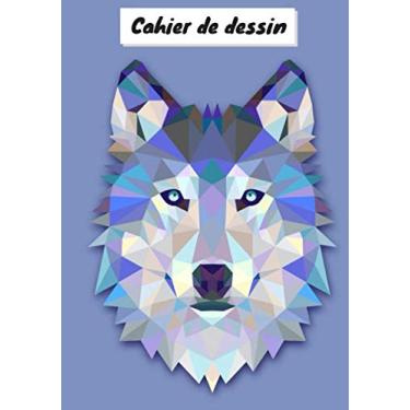 Imagem de Cahier de dessin: Carnet de croquis Loup Husky pour dessin, peinture, aquarelle, création: 100 pages à remplir. Cahier et carnet de croquis pour ... pour crayon de couleur, feutres, peinture