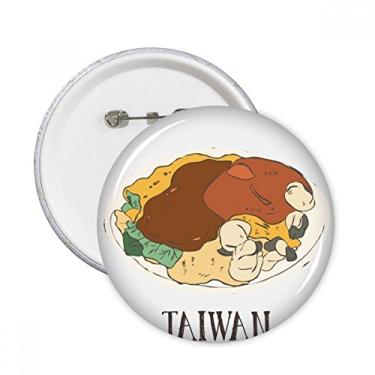 Imagem de Cobra Comida Ostra Taiwan Alfinetes Redondos Emblema Botão Decoração Acessório 5pcs