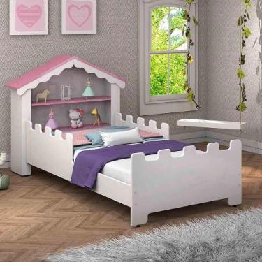 Imagem de Cama Infantil Juvenil Casinha Quarto Meninas - Pb Móveis