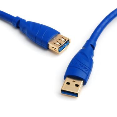 Imagem de KabelDirekt Cabo de extensão USB 3.0 (1,8 m) – A – Macho para A – Fêmea – Série Top