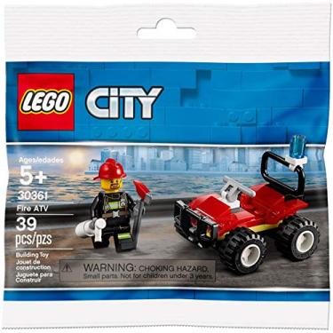 Imagem de CITY Lego Conjunto 30361 Fire ATV 39 peças Polybag