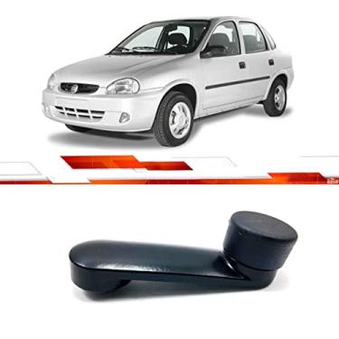 Imagem de Manivela Vidro Metal Cinza Corsa Hatch Sedan Wagon Pickup Serve Ld Le Porta Dianteira Traseira 90547017