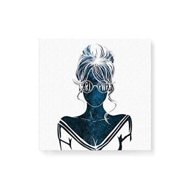 Imagem de Arte Maníacos Quadro Decorativo em Tela Canvas Grl Pwr Óculos - 30x30cm