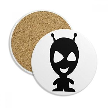 Imagem de Caneca de porta-copos alienígena monstro do alienígena da Universo com pedra absorvente de proteção de mesa