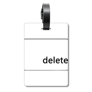 Imagem de Símbolo de teclado excluir mala etiqueta cartão de bagagem pendurado Scutcheon