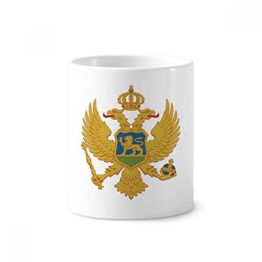 Imagem de Montenegro Europa Nacional Emblema Escova de Dentes Caneca, Suporte de Cerâmica