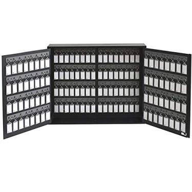 Imagem de Acrimet Armário Organizador de Chaves com 128 Chaveiros Fumê, Claviculário, Cor Preto, 167.1