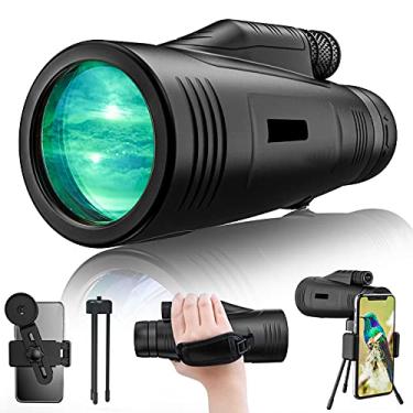 Imagem de Telescópio monocular 12X50, monóculo HD à prova d'água com suporte para smartphone Monóculo à prova d'água para caminhadas, passeios turísticos, jogos de bola de concerto, Jogos Olímpicos