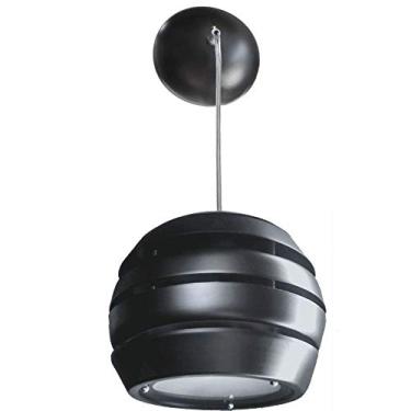 Imagem de Pendente Jm Iluminação Globo Espiral 220vv Preto 24 X 25 Cm (ø Xa)