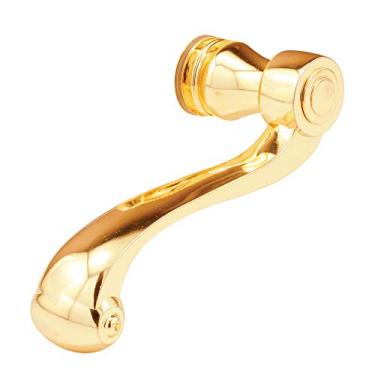 Imagem de Defender Security Alavancas de porta colonial francesa E 2660, design de fundição pesada, acabamento folheado a latão, sistema de acionamento de 1/4", (1 conjunto)