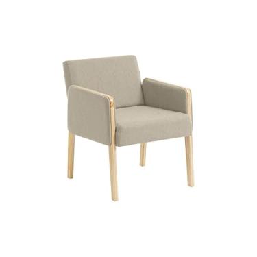 Imagem de Poltrona Decorativa Sala Arpoador Oppa Design - Bege