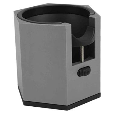 Imagem de Suporte para porta filtro de café, suporte removível em forma de diamante, liga de alumínio, botão ajustável universal com tampa de suporte para restaurante (preto)