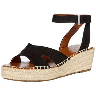 Imagem de Franco Sarto Sandália anabela feminina Penne Espadrille, Preto, 10