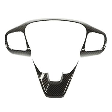 Imagem de Quadro do Painel do Volante Aramox, 2 Peças Acabamento do Volante Estilo Fibra de Carbono Decalque do Painel de Controle Substituição para Bronco Sport (CX430) 2021 e