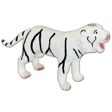 Imagem de Brinquedo Boneco de Vinil Animais Selvagens Tigre Branco