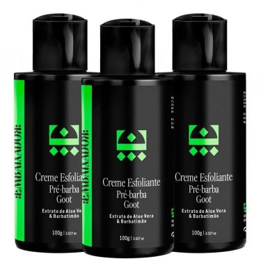 Imagem de Kit 03 Creme Esfoliante Pré-Barba Goot Embaixador 100G