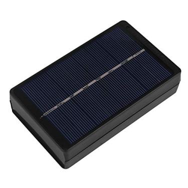 Imagem de Carregador de painel solar DEWIN, carregador de painel solar portátil 1W 4V, caixa de carregamento para bateria AA/AAA (preto)