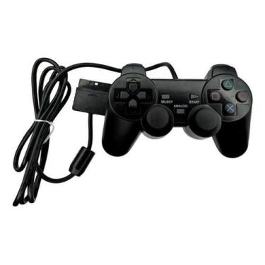 Imagem de Controle Para Playstation 2 Dualshock Com Fio Ps4 - Alinee