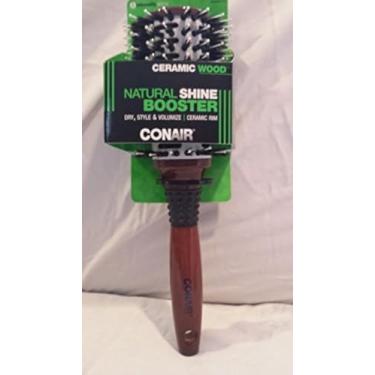 Imagem de Conair® Ceramic Wood Natural Shine Booster Round Hair Brush