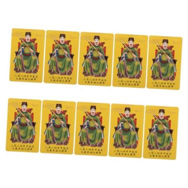 Imagem de Gadpiparty 10 Pcs Cartão Tai Sui Cartão Auspicioso Cartões De Amuleto Tradicionais Amuleto Taisui 2024 Amuleto Budista Para Bolsa Levar Consigo Cartão Amuleto 2024 Carro Pvc Carta Da Sorte