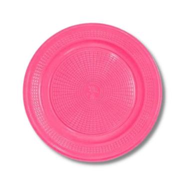 Imagem de Prato Raso Descartável 15Cm Churrasco Sobremesa C/ 10 Unidades Varias Cores
