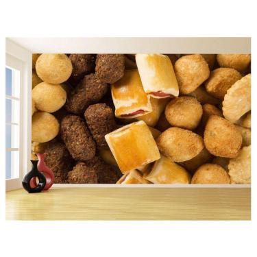 Imagem de Papel De Parede Alimentos Salgados Coxinha Bar 3,5M Al499