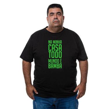 Imagem de Camiseta Plus Size Masculina Algodao Frase Engraçada Carnaval Com Abridor De Garrafas