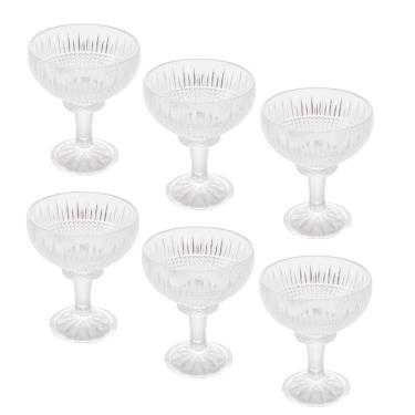 Imagem de Conjunto 6 Taças Cristal de Chumbo para Sobremesa Queen 260ml - Wolff