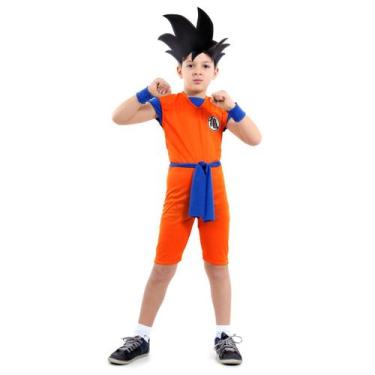 Imagem de Fantasia Goku Curto Infantil - Dragon Ball Z - Toei Animation