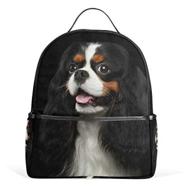 Imagem de Mochila para cães My Daily Cavalier King Charles Spaniel para meninos e meninas mochila escolar, Cavalier King Charles Spaniel, 12.6"L × 14.8"H x 5"W