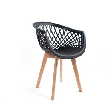 Imagem de Cadeira para Sala de Jantar Web Wood Preto